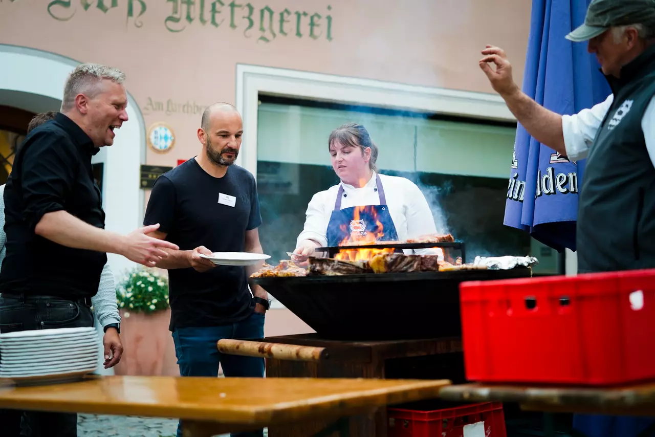 Grillabend beim Agenturfestival in Illschwang