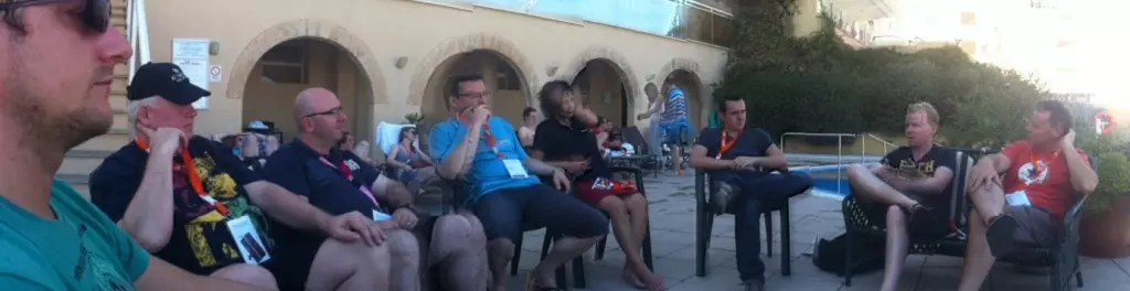 Diskussionsrunde beim TYPO3Camp Mallorca