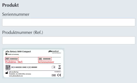 Screenshot Ausschnitt CRM-Formular Histologie